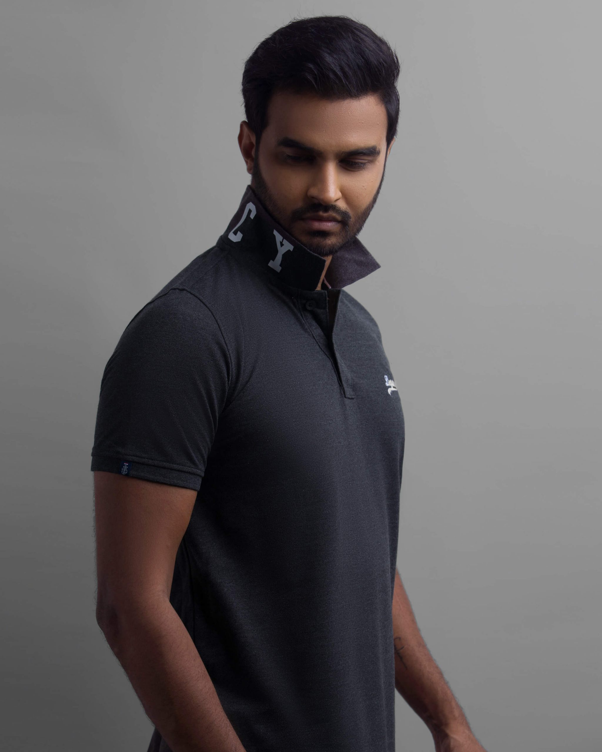 LCY Slim Fit Color Printed Polo T-Shirt - Thilakawardhana