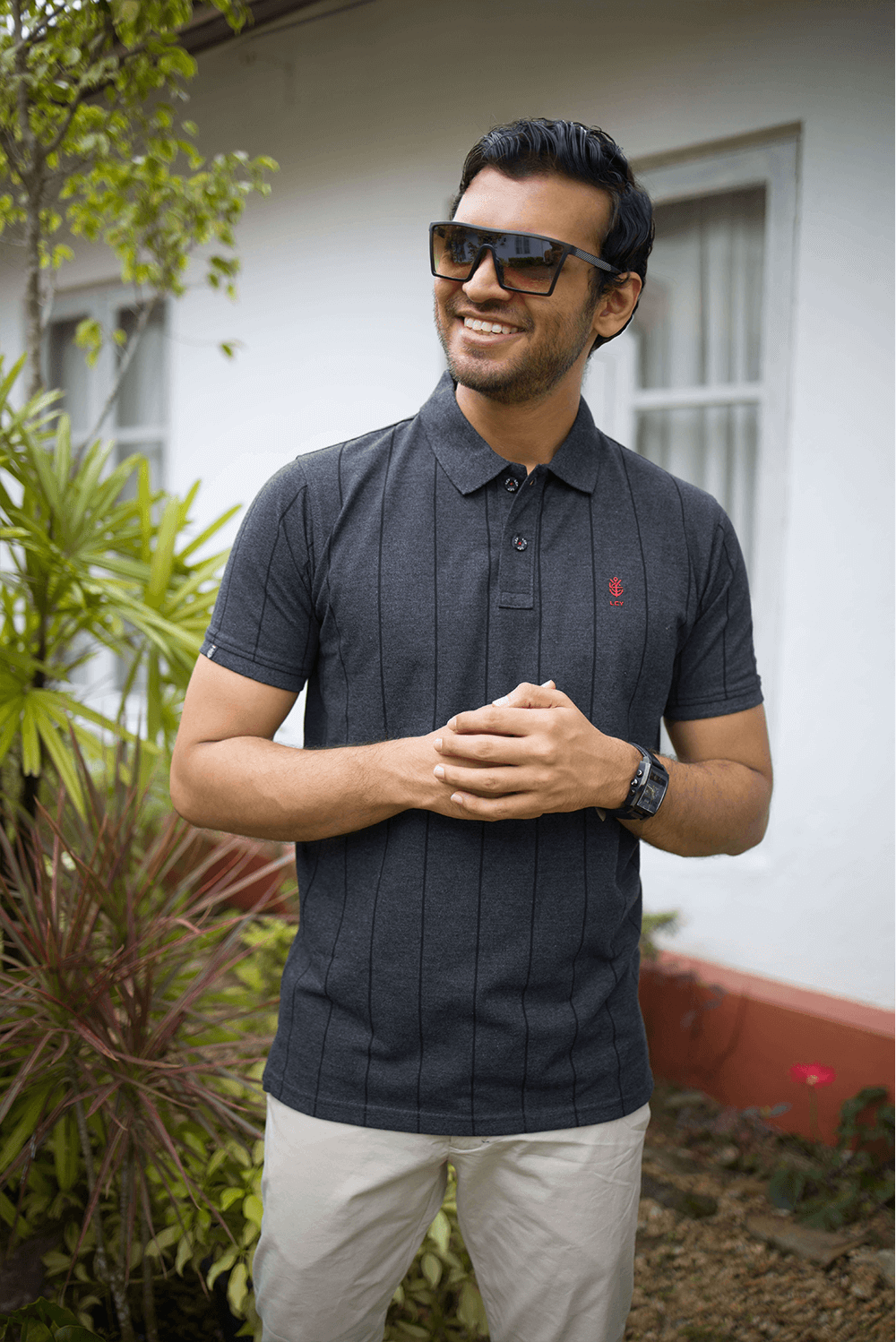 LCY Striped Polo T-Shirt – Thilakawardhana