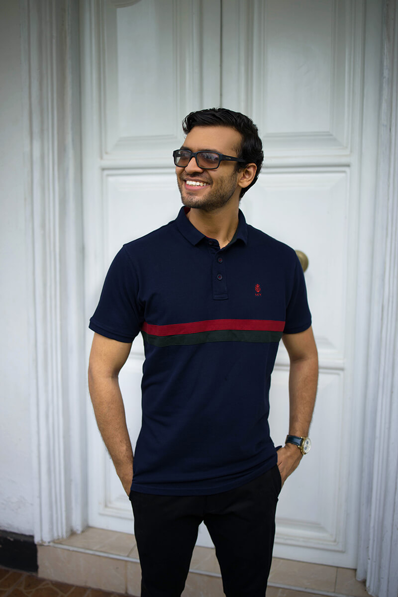 LCY Premium Edition Two-Toned Cut Cotton Polo T-Shirt – Thilakawardhana