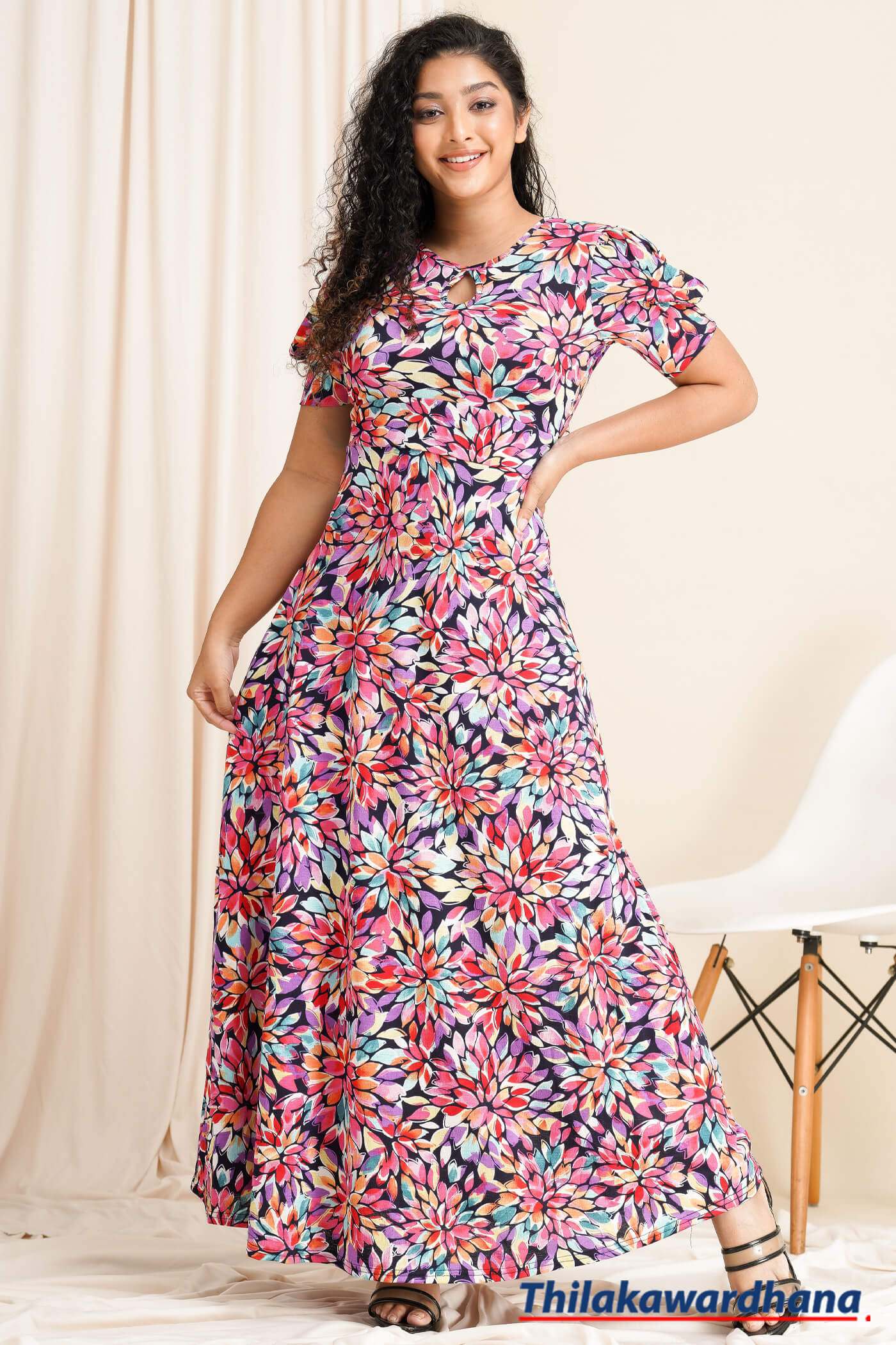 Printed Maxi Dress – Thilakawardhana