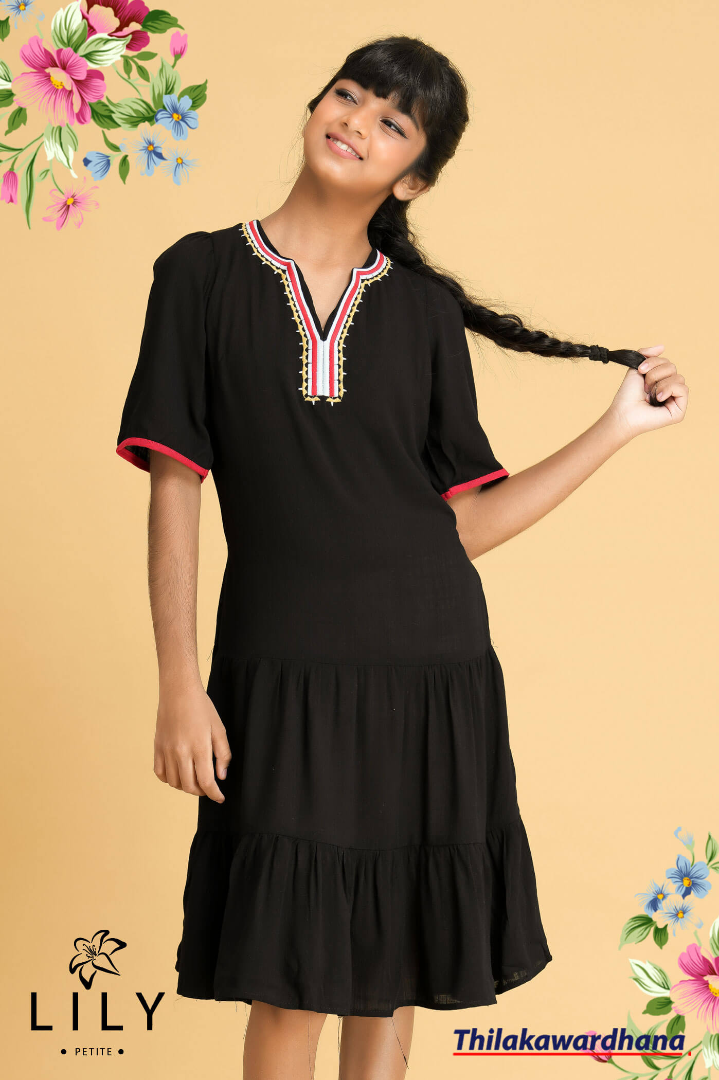 Buy IndiWeaves Girls Crepe Digital Printed Frock Dress Pack of 2  Multicolor Online at Best Prices in India  JioMart
