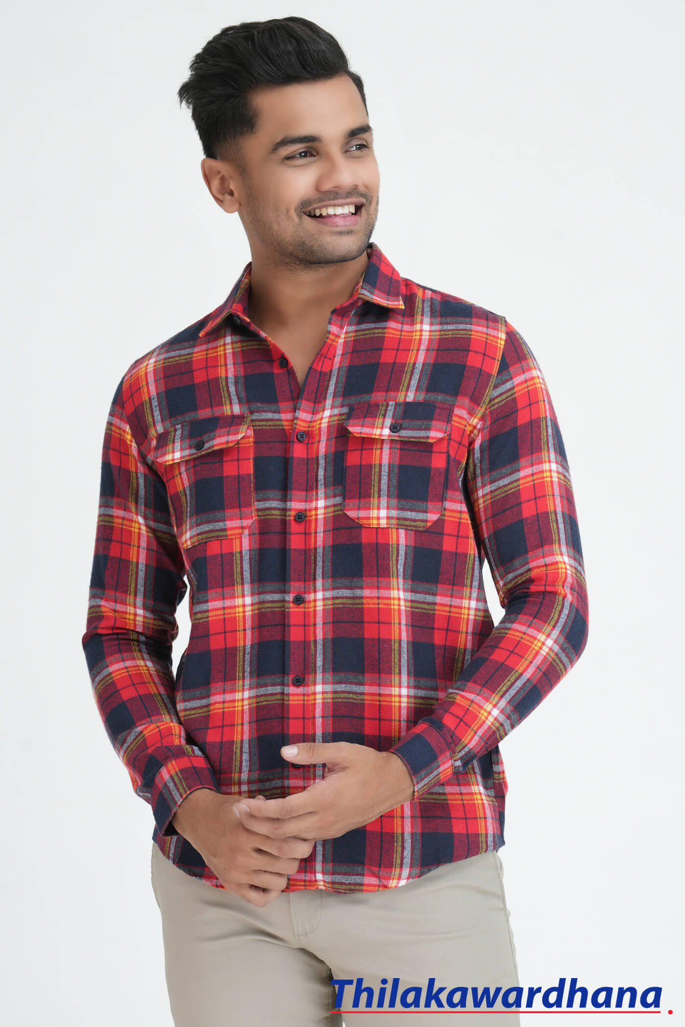 iQ2 Long Sleeve Plaid Shirt – Thilakawardhana